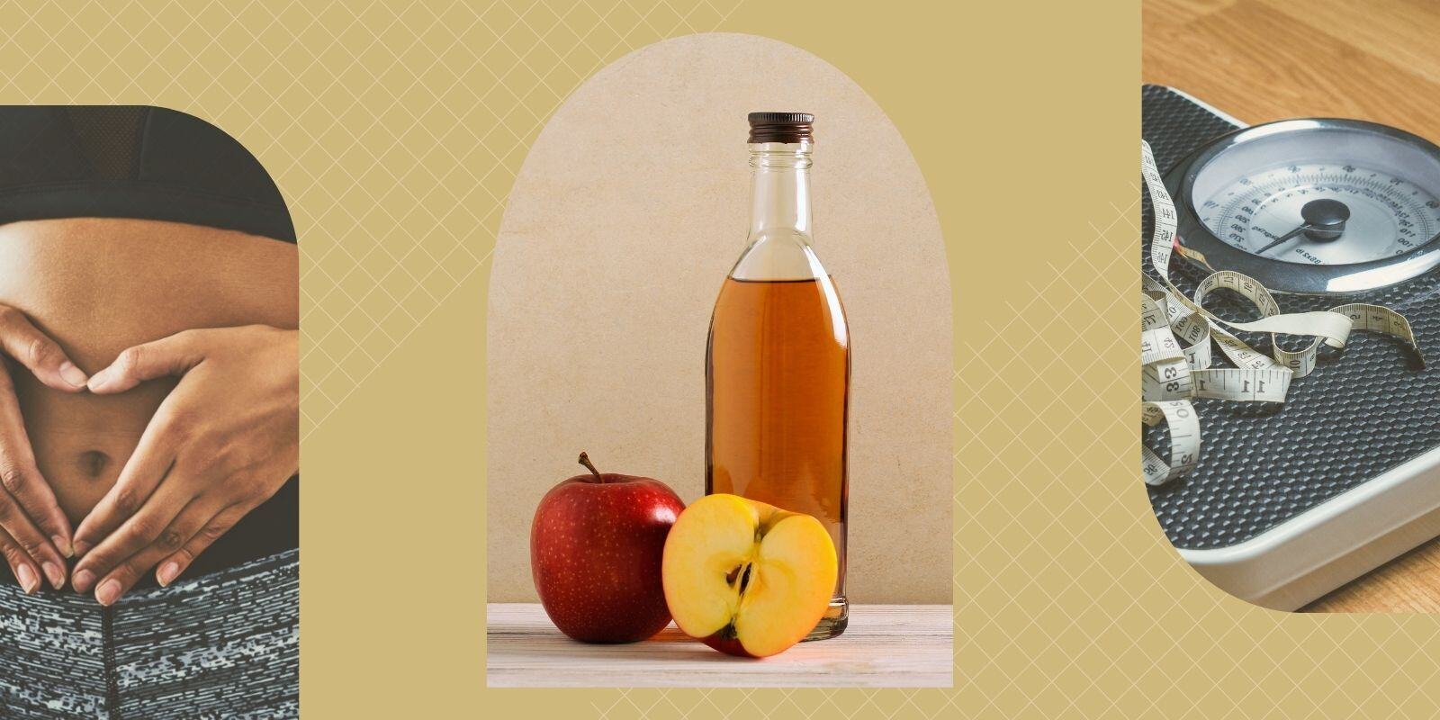 Weight loss before and after results with apple cider vinegar.